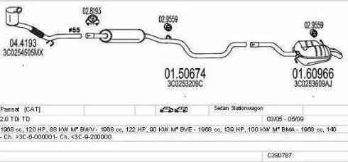 MTS C380787010828 - Exhaust System car-mod.net