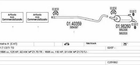MTS C251082022912 - Exhaust System car-mod.net