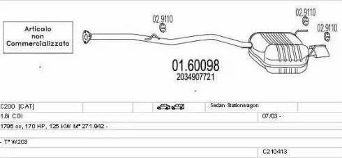 MTS C210413007799 - Exhaust System car-mod.net