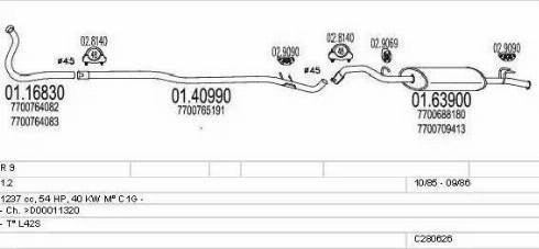 MTS C280626007678 - Exhaust System car-mod.net
