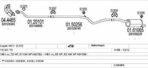 MTS C280885025688 - Exhaust System car-mod.net