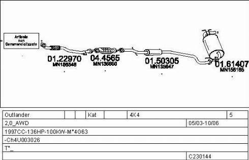 MTS C230144030316 - Exhaust System car-mod.net