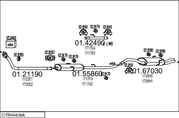 MTS CITR44838A026959 - Exhaust System car-mod.net