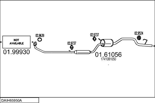 MTS DAIH65950A018482 - Exhaust System car-mod.net