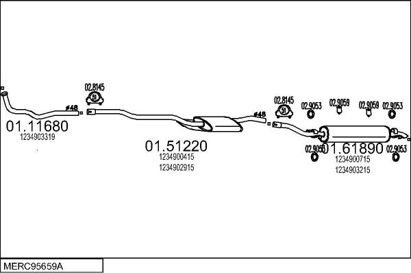 MTS MERC95659A000416 - Exhaust System car-mod.net