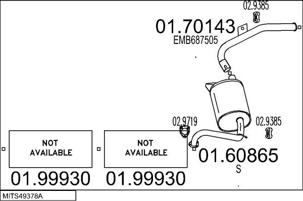 MTS MITS49378A018022 - Exhaust System car-mod.net