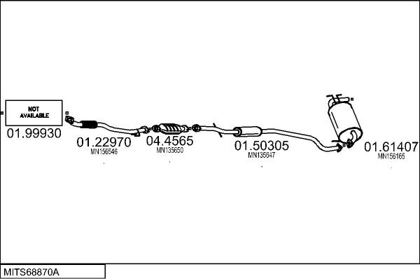MTS MITS68870A017284 - Exhaust System car-mod.net