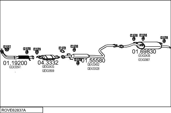 MTS ROVE62837A008617 - Exhaust System car-mod.net