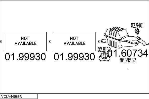 MTS VOLV44588A017139 - Exhaust System car-mod.net