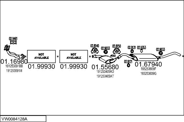 MTS VW0084128A008049 - Exhaust System car-mod.net