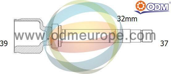 Multiparts 14-166004 - CV Joint Kit, drive shaft car-mod.net