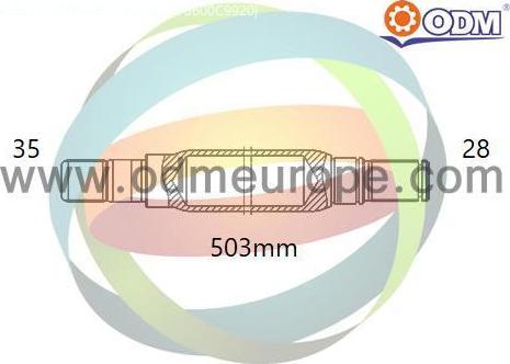 Multiparts 16-350010 - Stub Axle, differential car-mod.net