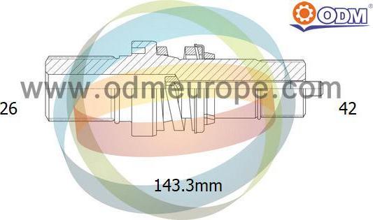 Multiparts 16-210090 - Stub Axle, differential car-mod.net