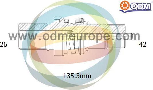 Multiparts 16-210020 - Stub Axle, differential car-mod.net