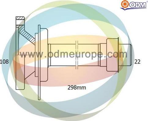 Multiparts 16-210070 - Stub Axle, differential car-mod.net