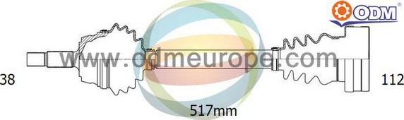 Multiparts 18-213290 - Drive Shaft car-mod.net
