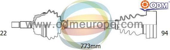 Multiparts 18-212510 - Drive Shaft car-mod.net