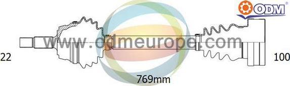 Multiparts 18-212300 - Drive Shaft car-mod.net