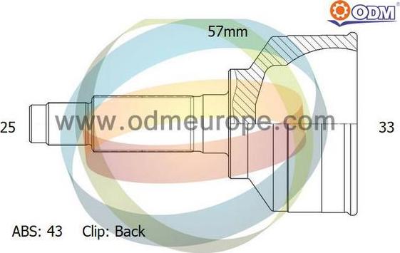Multiparts 12-080696 - CV Joint Kit, drive shaft car-mod.net