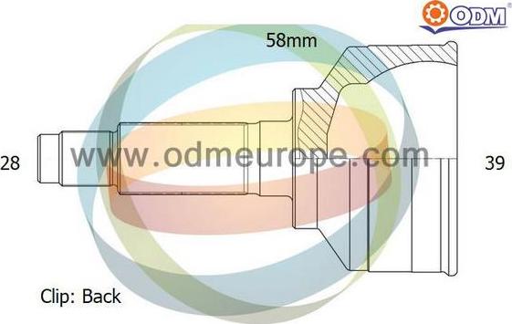 Multiparts 12-161459 - CV Joint Kit, drive shaft car-mod.net