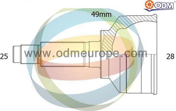 Multiparts 12-300749 - CV Joint Kit, drive shaft car-mod.net