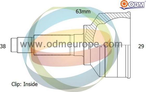 Multiparts 12-211486 - CV Joint Kit, drive shaft car-mod.net