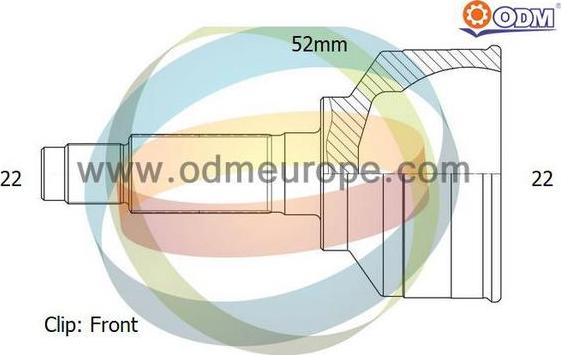 Multiparts 12-231326 - CV Joint Kit, drive shaft car-mod.net