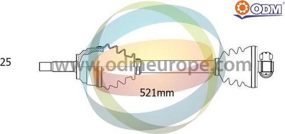 Multiparts 17-351160 - Drive Shaft car-mod.net