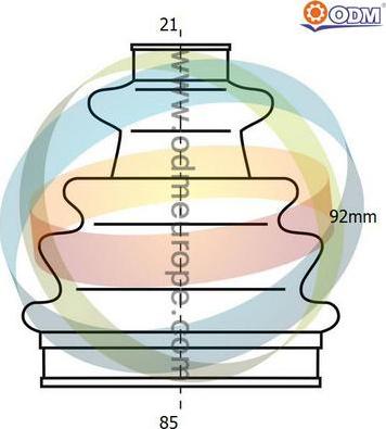 Multiparts 21-990147 - Bellow, drive shaft car-mod.net