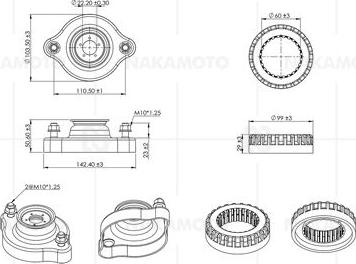 Nakamoto D08-VOL-20090001 - Top Strut Mounting car-mod.net