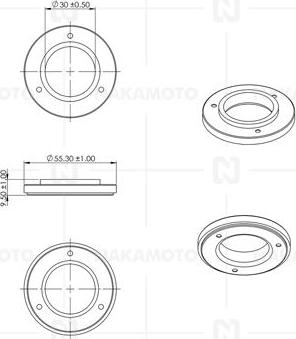 Nakamoto D08-VOL-20090002 - Top Strut Mounting car-mod.net