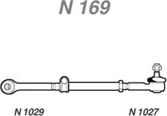 NAKATA N 169 - Tie Rod car-mod.net