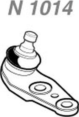 NAKATA N 1014 - Ball Joint car-mod.net