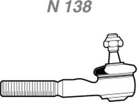 NAKATA N 138 - Tie Rod End car-mod.net