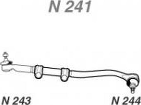NAKATA N 241 - Tie Rod car-mod.net