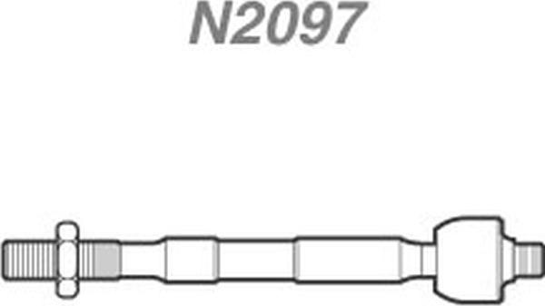 NAKATA N 2097 - Inner Tie Rod, Axle Joint car-mod.net