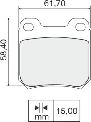 NAKATA NKF 1040P - Brake Pad Set, disc brake car-mod.net