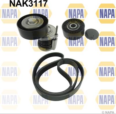 NAPA NAK3117 - V-Ribbed Belt Set car-mod.net