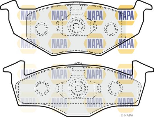 NAPA NBP1464 - Brake Pad Set, disc brake car-mod.net