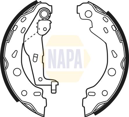 NAPA NBS1040 - Drum Brake Shoe Set car-mod.net