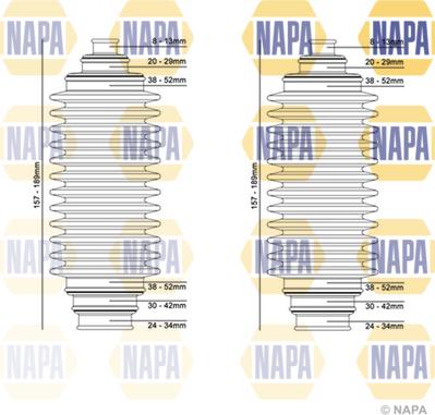 NAPA NCB3001 - Bellow Set, steering car-mod.net
