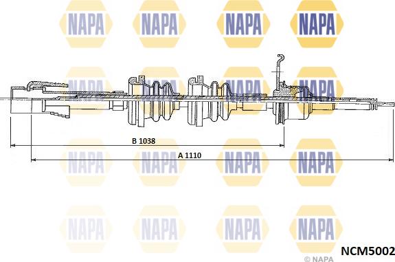 NAPA NCM5002 - Tacho Shaft car-mod.net
