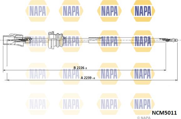 NAPA NCM5011 - Tacho Shaft car-mod.net