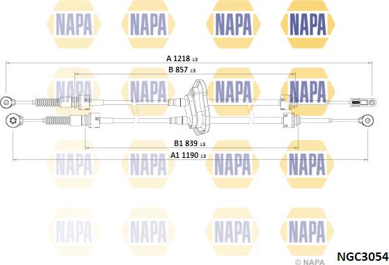 NAPA NGC3054 - Cable, tip, manual transmission car-mod.net