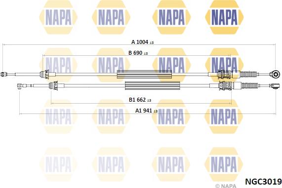 NAPA NGC3019 - Cable, tip, manual transmission car-mod.net