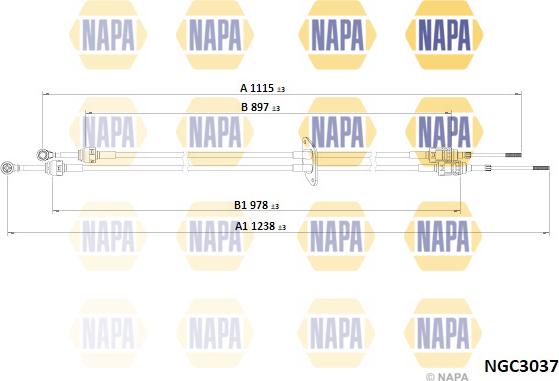 NAPA NGC3037 - Cable, tip, manual transmission car-mod.net