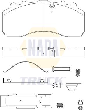 NAPA NTBP292781K - Brake Pad Set, disc brake car-mod.net