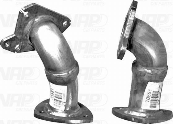 NAP carPARTS CAF10454 - Exhaust Pipe car-mod.net