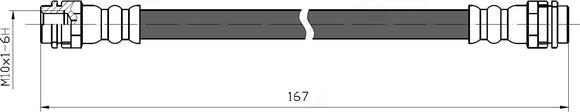 NATIONAL NBH6008 - Brake Hose car-mod.net
