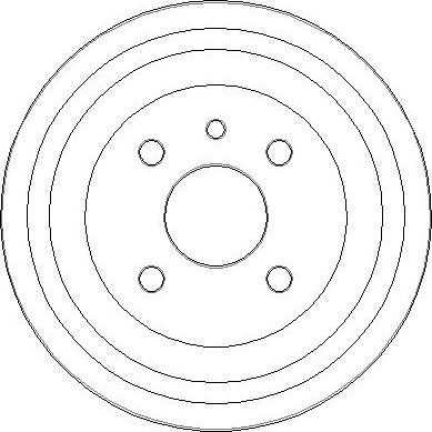 NATIONAL NDR014 - Brake Drum car-mod.net